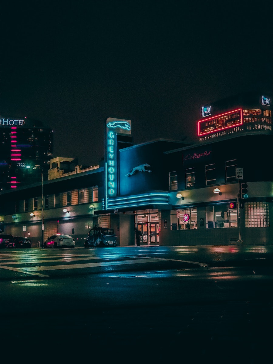 City Buildings during Night Time